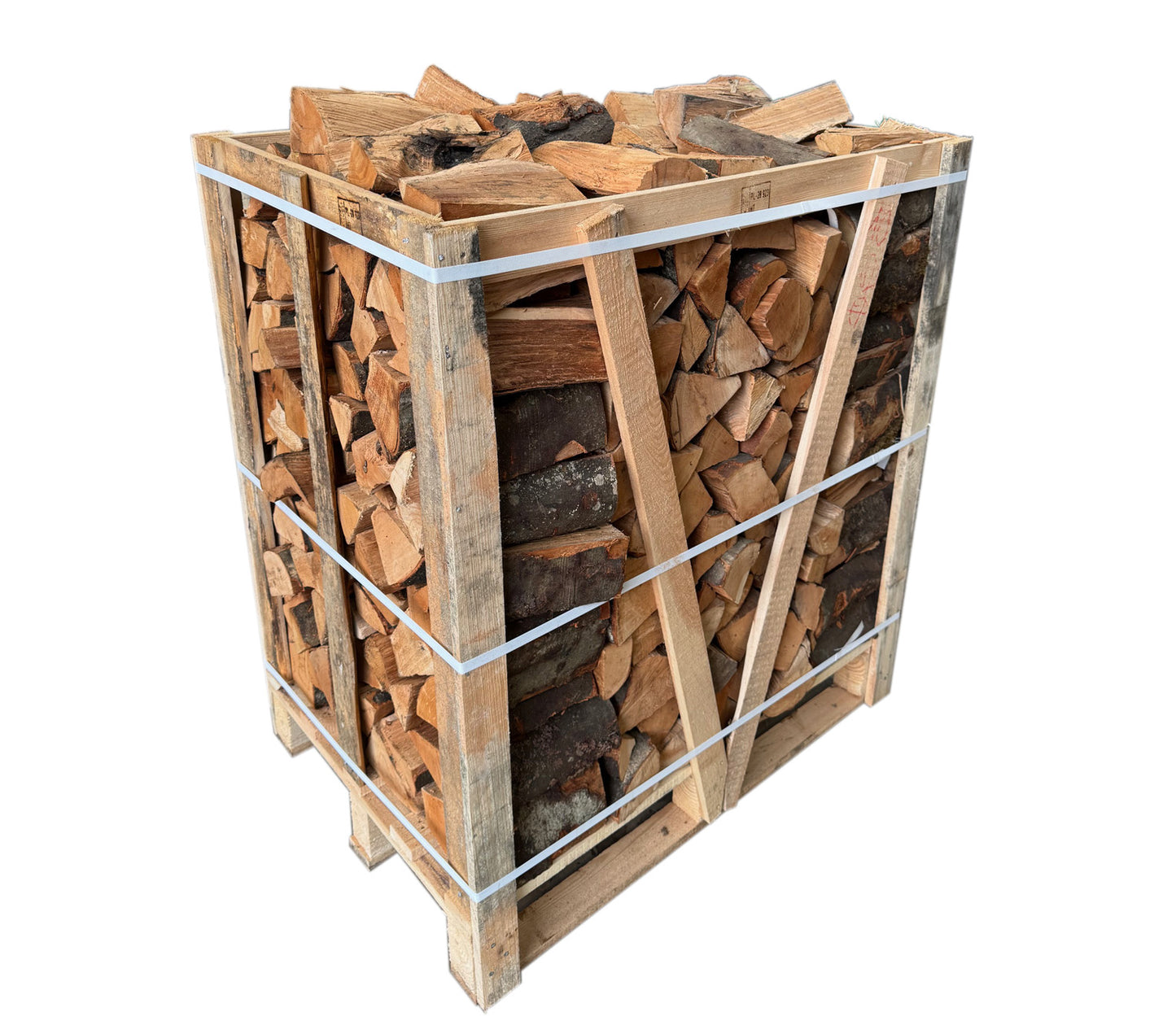 450KG (1.5m³) Premium Beech Hardwood Kiln-Dried Logs in Crate