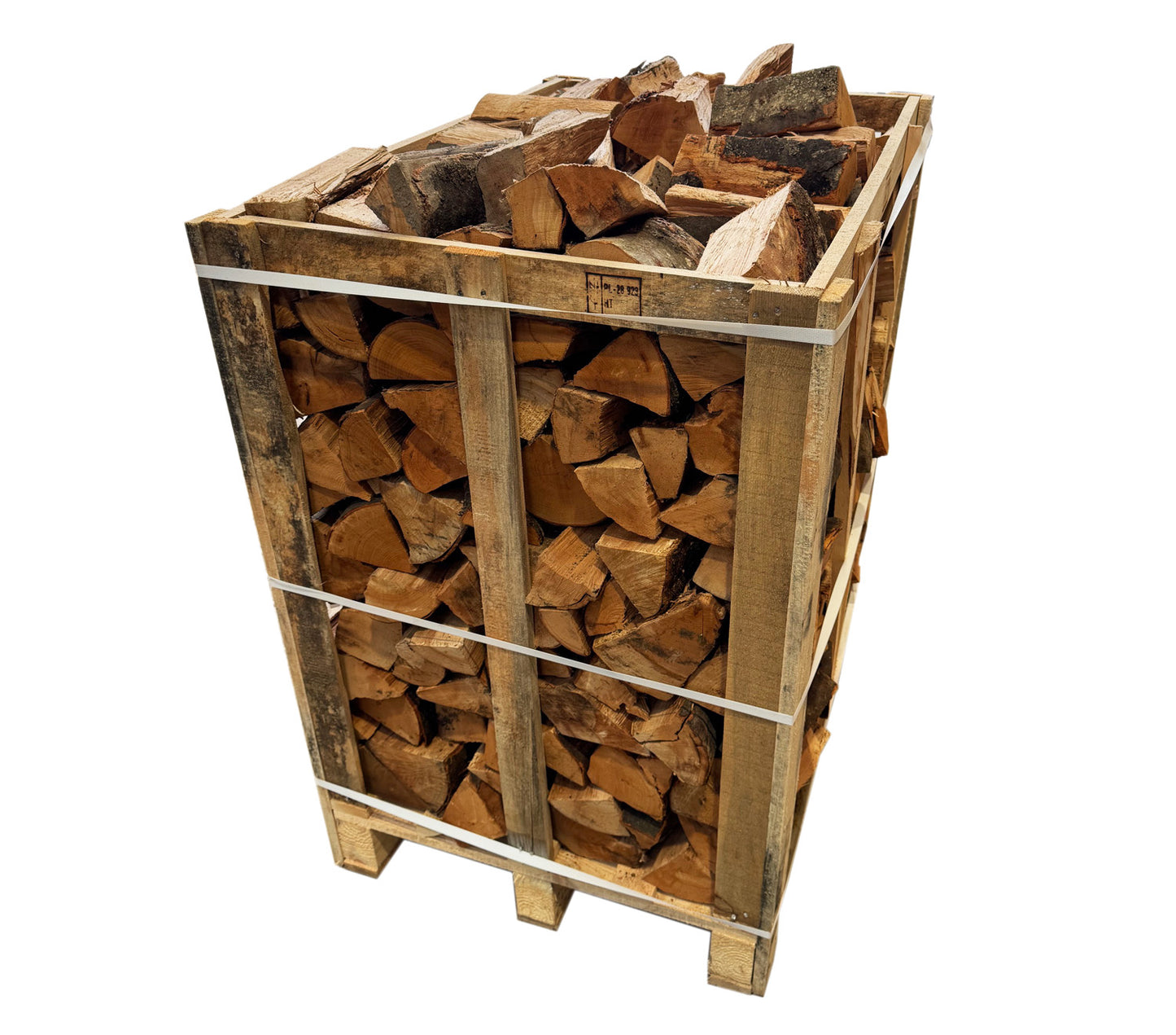 450KG (1.5m³) Premium Beech Hardwood Kiln-Dried Logs in Crate