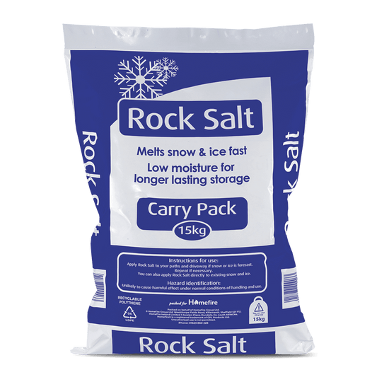 Rock Salt 15KG for Ice Prevention on Pathways