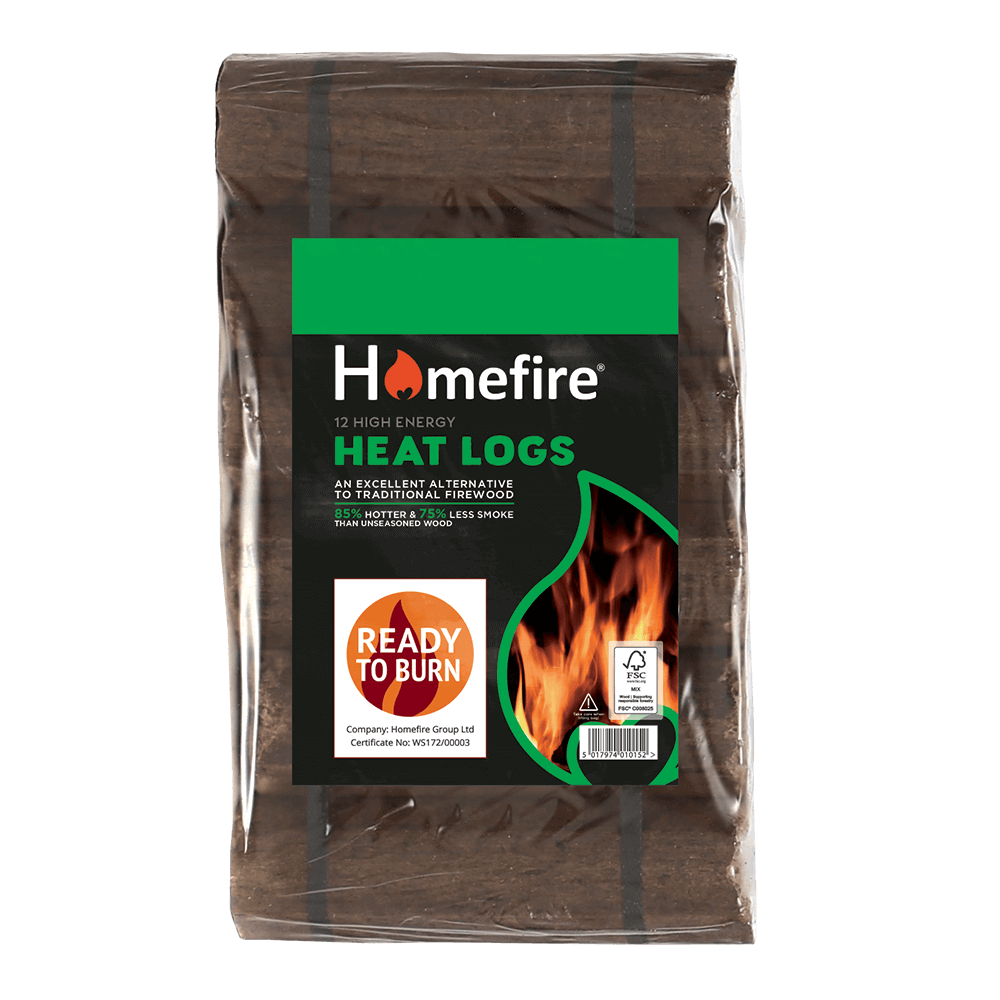 Eco-Friendly Homefire Shimada Heat Logs 12-Pack