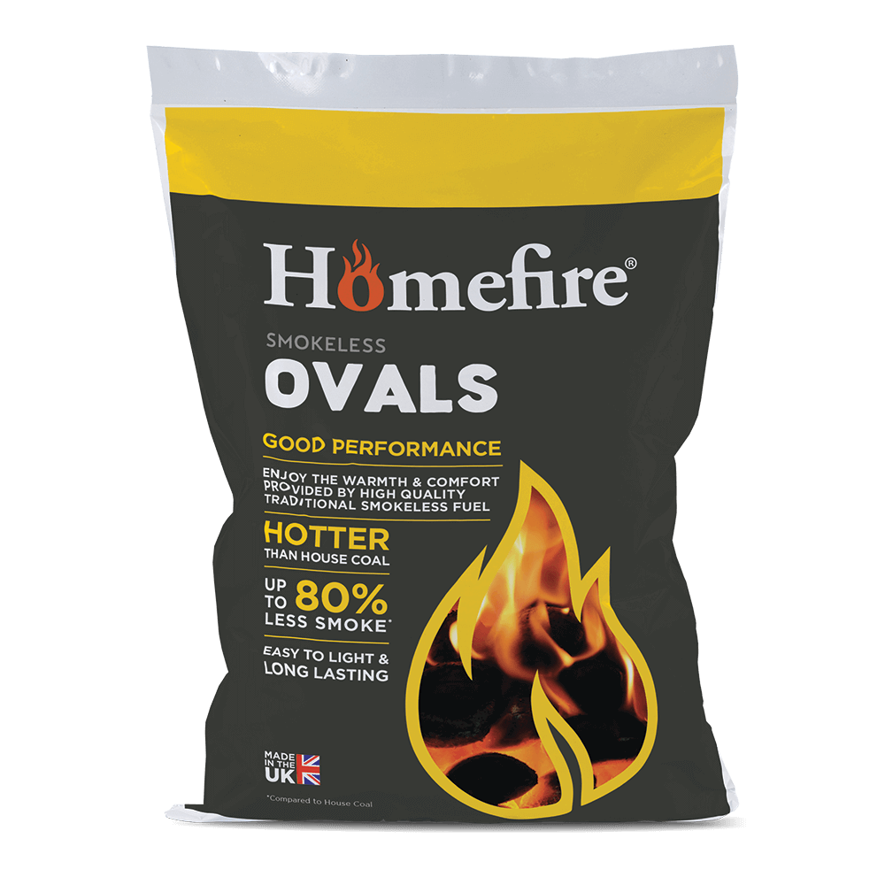 Premium Homefire Smokeless Ovals - 25KG Pack