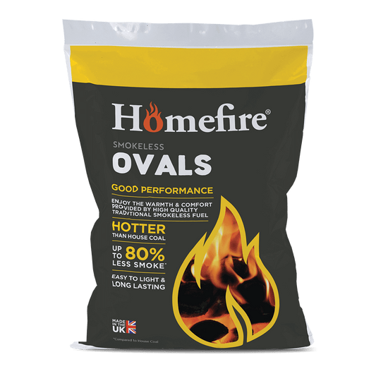 Premium Homefire Smokeless Ovals - 25KG Pack